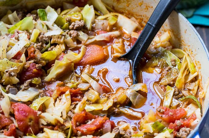 Country Cabbage Soup with ground beef
