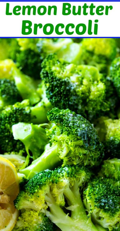 Lemon Butter Broccoli makes a quick and easy healthy side #paleo #lowcarb #healthy