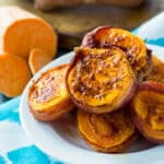 Air Fryer Bacon Wrapped Sweet Potato Rounds