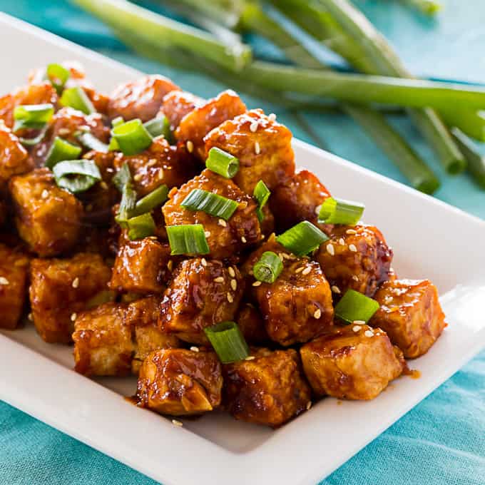 Air Fryer Chili Garlic Tofu