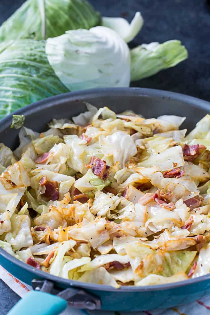 Low Carb Fried Cabbage and Bacon