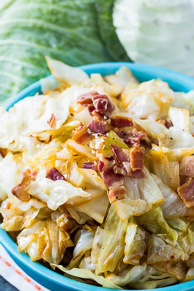 Low Carb Fried Cabbage and Bacon