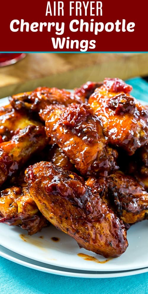 Air Fryer Cherry Chipotle Wings #airfryer #healthy #chicken #gameday