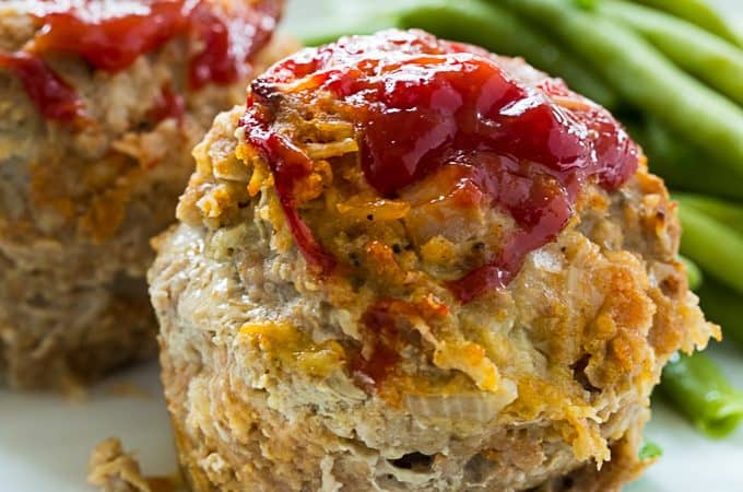 Cheesy Turkey Meatloaf Muffins