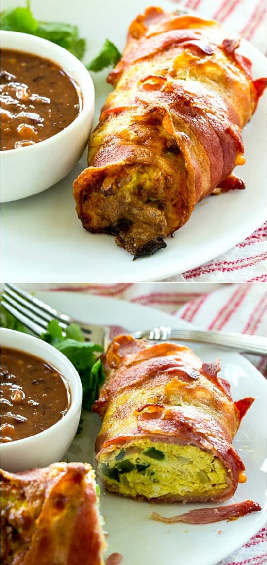 Air Fryer Low Carb Bacon, Egg and Cheese Roll-Ups