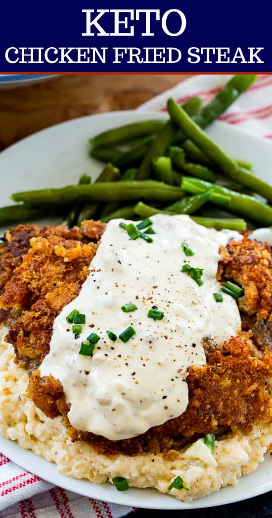Keto Chicken Fried Steak and Gravy #lowcarb #southern