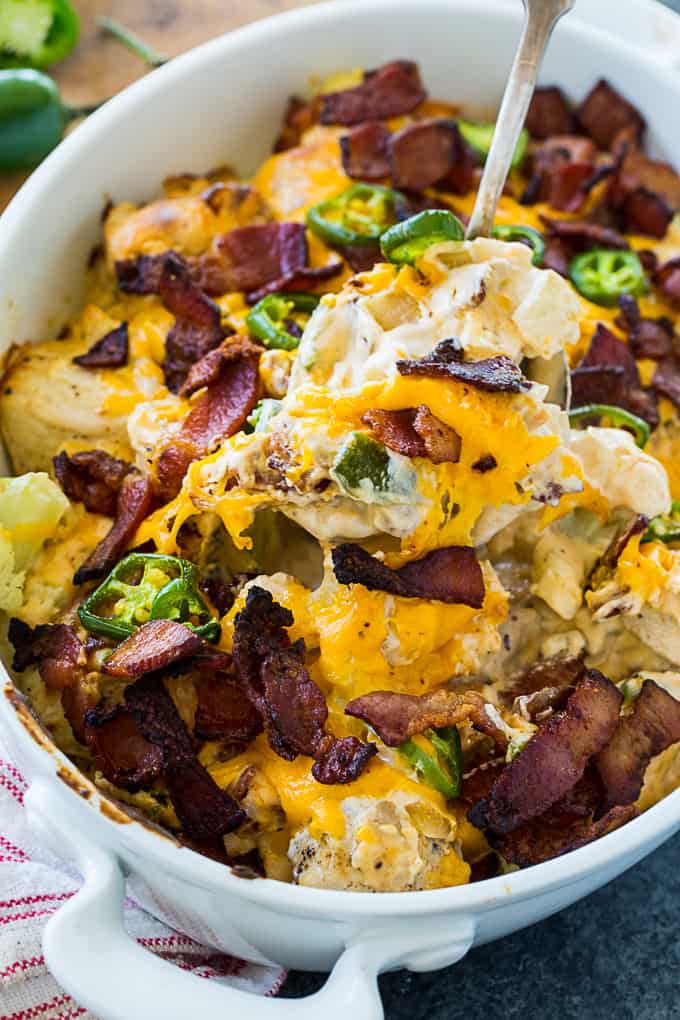 Low Carb Jalapeno Popper Chicken Casserole