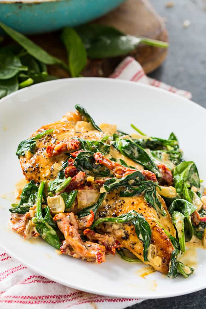 Low Carb Creamy Tuscan Chicken