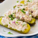 Tuna Salad Pickle Boats