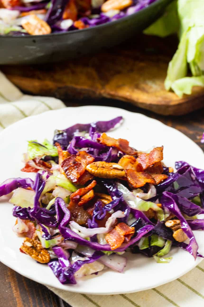 Bacon Pecan Cabbage (low carb)