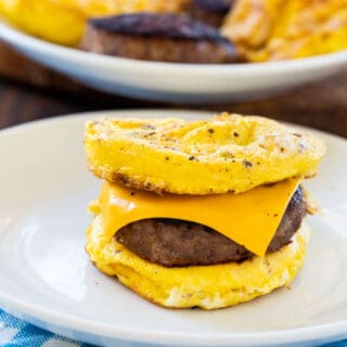 Inside-Out Sausage and Egg Sandwiches - Skinny Southern Recipes