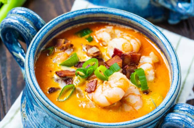 Low Carb Shrimp and Bacon Chowder