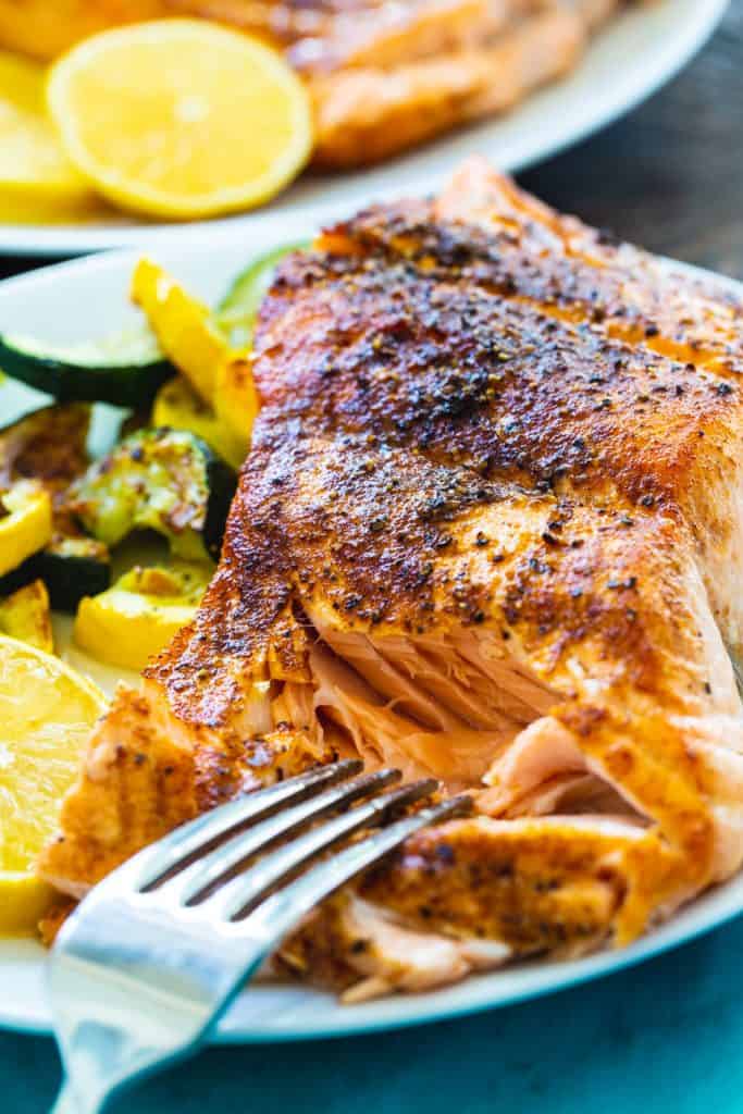 Quick and Easy Air Fryer Salmon - Skinny Southern Recipes