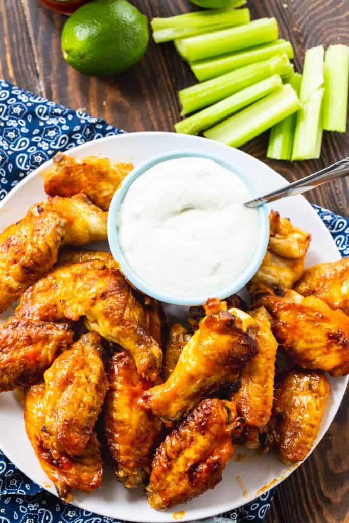 Soy-Lime Baked Buffalo Wings - Skinny Southern Recipes
