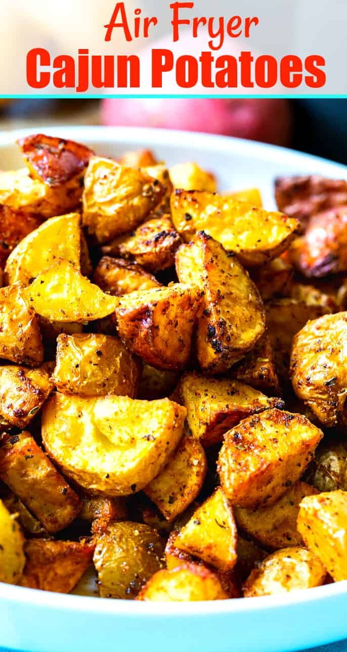 Close-up of Cajun Potatoes.