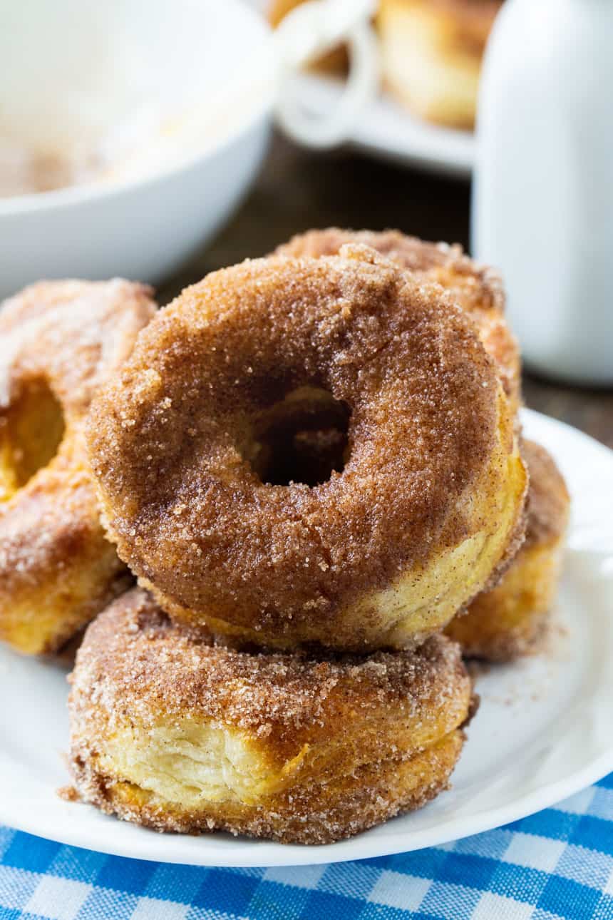 Close-up of Air Fryer Biscuit Donuts