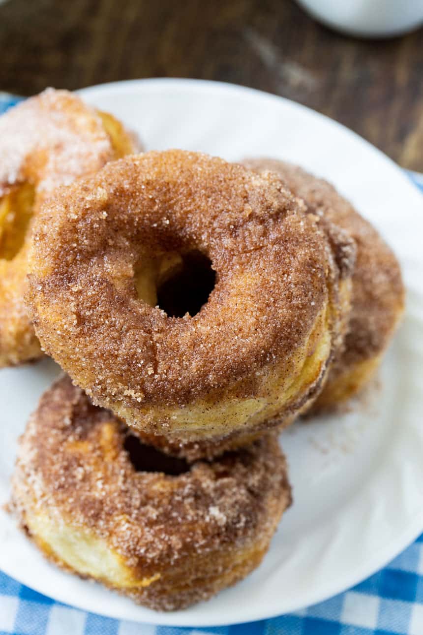Air Fryer Donuts on a plate.