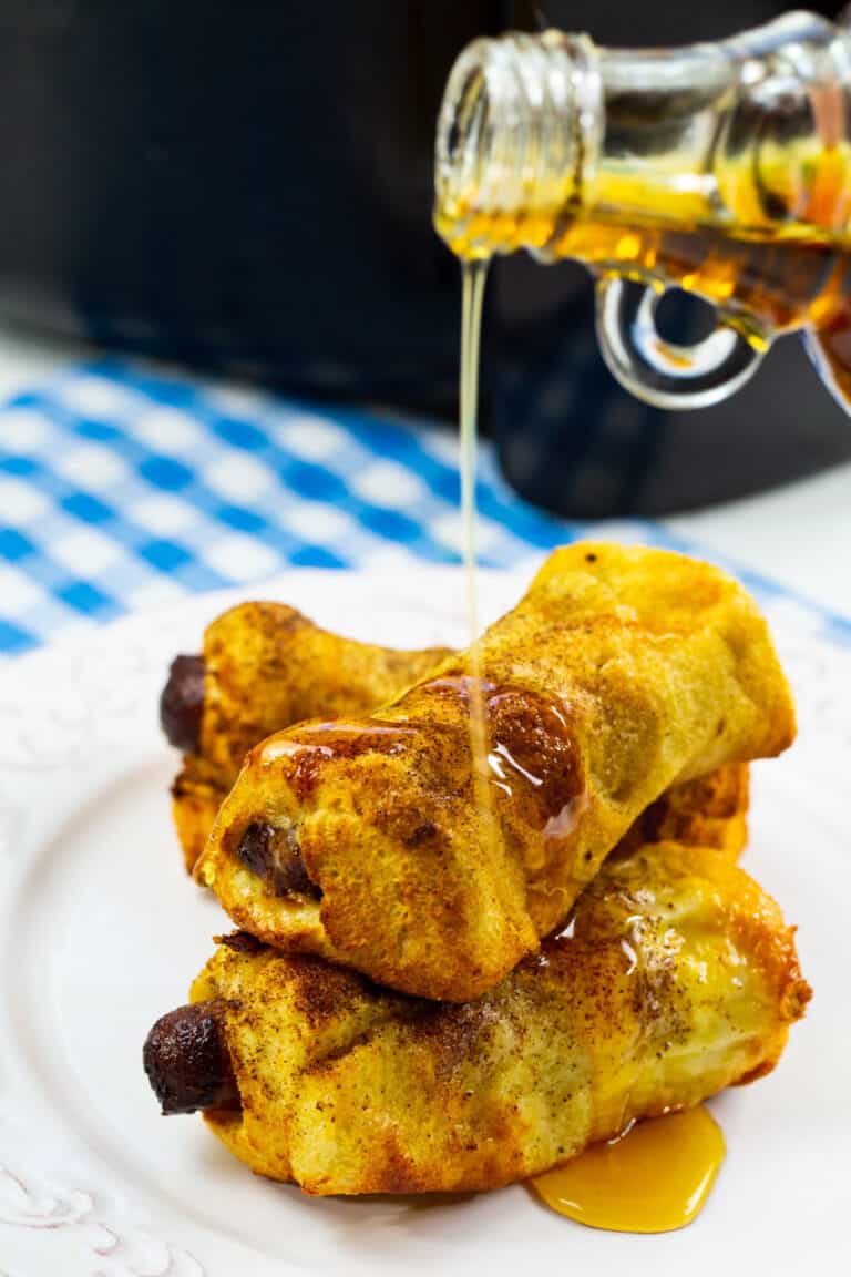 Air Fryer French Toast Sausage RollUps Skinny Southern Recipes