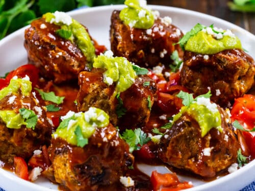 Low Carb Enchilada Meatballs - Skinny Southern Recipes