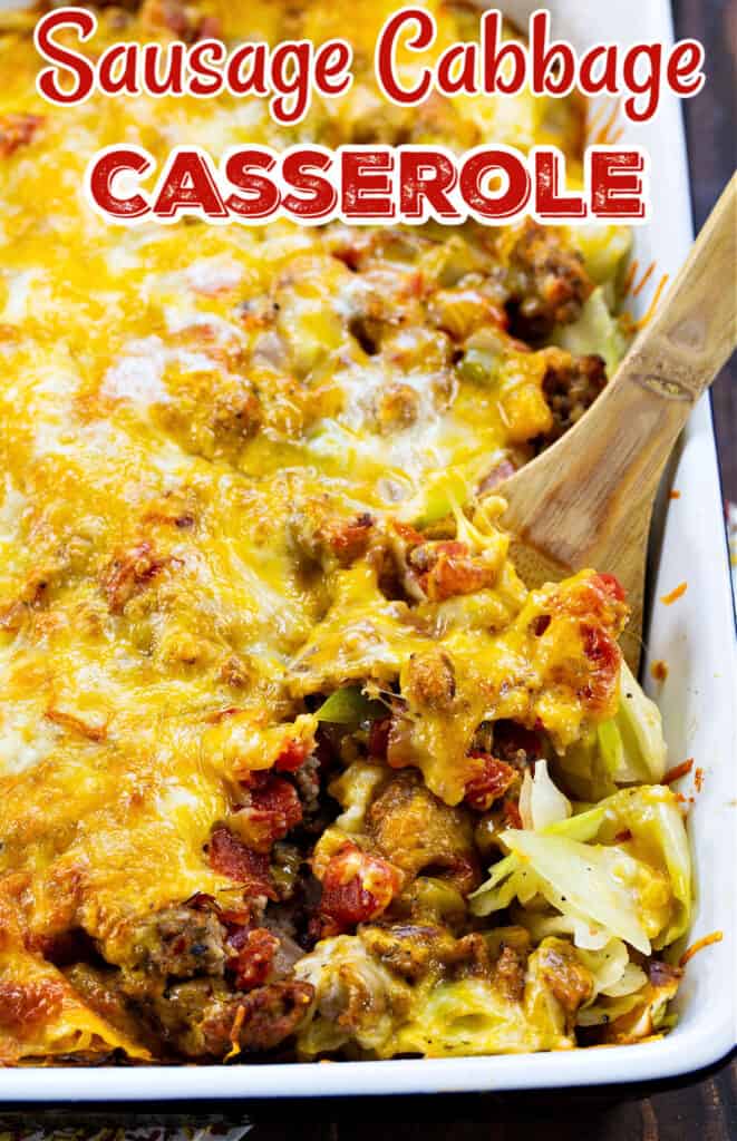 Sausage Cabbage Casserole - Skinny Southern Recipes